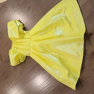 TARGET X CJR NEON YELLOW IRIDESCENT DRESS